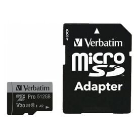 Verbatim PRO U3 - Flash memory card (microSDXC to SD adap | 47046
