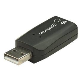 Manhattan USB-A Sound Adapter, USB-A to 3.5mm Mic-in and | 150859