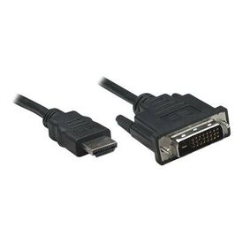 Manhattan HDMI to DVI-D 24+1 Cable, 1m, Male to Male, Bl | 322782