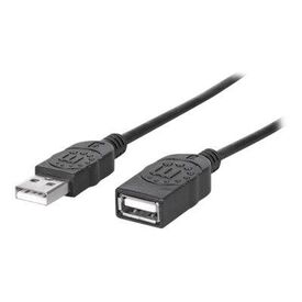 Manhattan USB-A to USB-A Extension Cable, 1.8m, Male to  | 338653