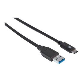 Manhattan USB-C to USB-A Cable, 1m, Male to Male, 10 Gbp | 353373