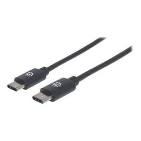 Manhattan USB-C to USB-C Cable, 3m, Male to Male, Black, | 354882