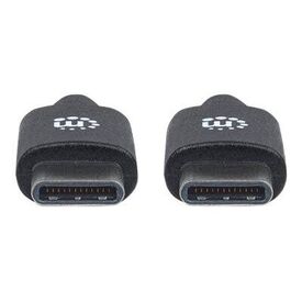 Manhattan USB-C to USB-C Cable, 3m, Male to Male, Black, | 354882