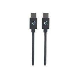 Manhattan USB-C to USB-C Cable, 3m, Male to Male, Black, | 354882