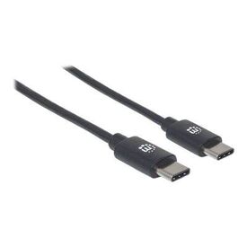 Manhattan USB-C to USB-C Cable, 3m, Male to Male, Black, | 354882