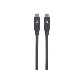 Manhattan USB-C to USB-C Cable, 2m, Male to Male, Black, | 354905