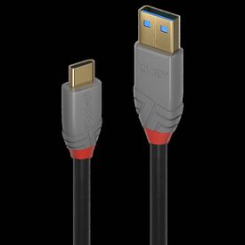 Lindy Anthra Line - USB cable - USB-C (M) to USB Type A ( | 36911