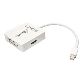 Lindy Mini DisplayPort 1.2 to HDMI, VGA & DVI-D Active Ad | 41035
