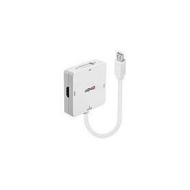 Lindy Mini DisplayPort 1.2 to HDMI, VGA & DVI-D Active Ad | 41035