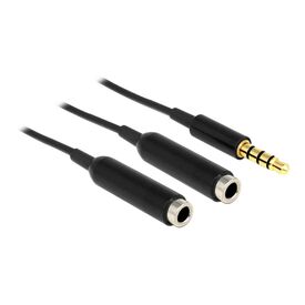 DeLOCK - Audio splitter - 4-pole mini jack (F) to 4-pole  | 65575