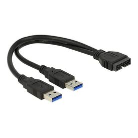 DeLOCK - USB internal to external cable - 19 pin USB 3.0  | 83910