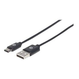 Manhattan USB-C to USB-A Cable, 50cm, Male to Male, Blac | 354912