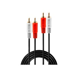 Lindy Premium - Audio cable - RCA x 2 (M) to RCA x 2 (M)  | 35661