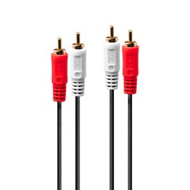 Lindy Premium - Audio cable - RCA x 2 (M) to RCA x 2 (M)  | 35661
