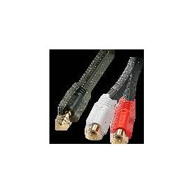 Lindy Premium - Audio adaptor - 0.08 mm² - RCA x 2 (F) to | 35678