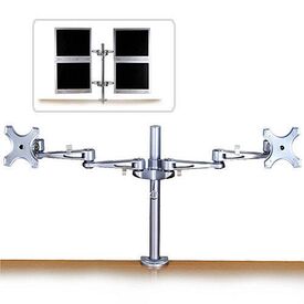 Lindy Dual Adjustable LCD Arms - Mounting component (2 ar | 40697