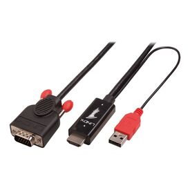 Lindy HDMI to VGA Adapter cable - Video converter - HDMI  | 41456