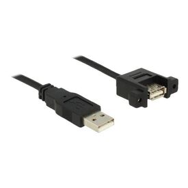 DeLOCK - USB extension cable - USB (M) to USB (F) panel m | 85462