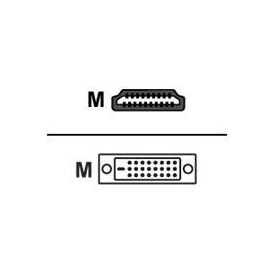 M-CAB - High Speed - adapter cable - HDMI male to DVI-D | 7300088