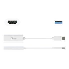j5create JUA254 - Adapter cable - USB male to HDMI fem | JUA254-N