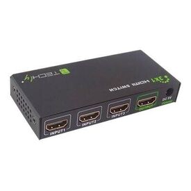 techly HDMI 3 IN 1 OUT with Remote Control, 4Kx | IDATA-HDMI-4K31