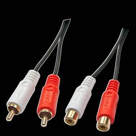 Lindy Premium - Audio extension cable - RCA (M) to RCA (F | 35671