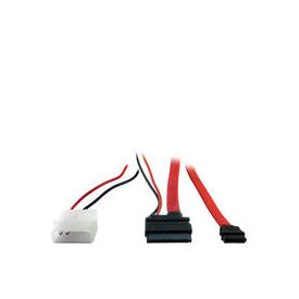 Inter-Tech - SATA cable - Slimline SATA to SATA, 2 pin | 88885264