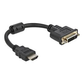 Delock - Adapter - HDMI male to DVI-I female - 20 cm - bl | 65206