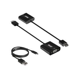 Club 3D CAC-1302 - Adapter - HDMI male to HD-15 (VGA), mini-phone