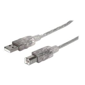 Manhattan USB-A to USB-B Cable, 3m, Male to Male, Transl | 340458