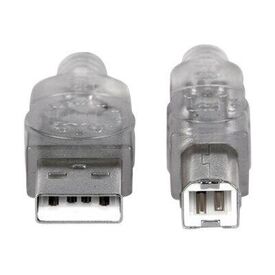 Manhattan USB-A to USB-B Cable, 3m, Male to Male, Transl | 340458