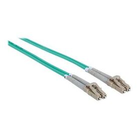 Intellinet Fibre Optic Patch Cable, OM3, LC/LC, 3m, Aqua | 750066