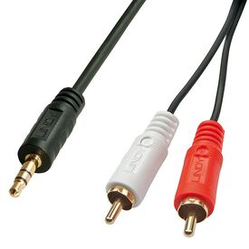 Lindy Premium - Audio cable - RCA x 2 (M) to stereo mini  | 35685