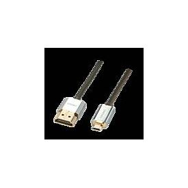 Lindy CROMO Slim High Speed HDMI to micro HDMI Cable with | 41682