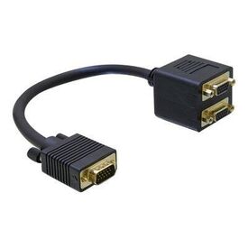 DeLOCK - VGA adapter - HD-15 (VGA) (M) to HD-15 (VGA) (F) | 65060
