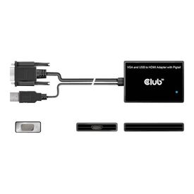 Club 3D - Adapter - HD-15 (VGA), USB (power only) male | CAC-1720