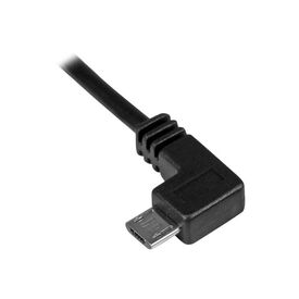 StarTech.com Left Angle Micro USB Cable - 1 ft / 0 | USBAUB50CMLA