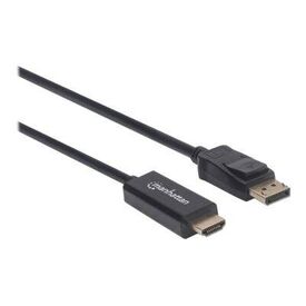 Manhattan DisplayPort 1.2 to HDMI Cable, 4K@60Hz, 1.8m,  | 153201