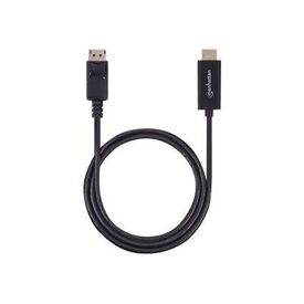 Manhattan DisplayPort 1.2 to HDMI Cable, 4K@60Hz, 1.8m,  | 153201
