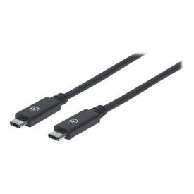 Manhattan USB-C to USB-C Cable, 1m, Male to Male, Black, | 355223