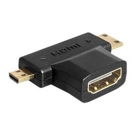 Delock - HDMI splitter - HDMI female to mini HDMI, micro  | 65446