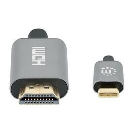 Manhattan USB-C to HDMI Cable, 4K@30Hz, 2m, Black, Equiv | 153607