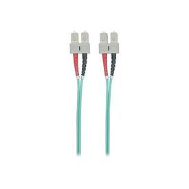 Intellinet Fibre Optic Patch Cable, OM3, SC/SC, 1m, Aqua | 751025