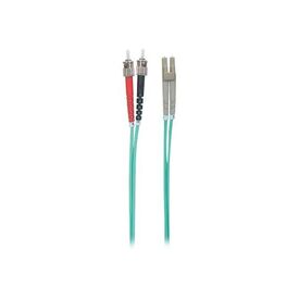 Intellinet Fibre Optic Patch Cable, OM3, ST/LC, 5m, Aqua | 751131