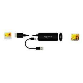 Delock - Adapter - HDMI, Micro-USB Type B (power only) to | 63251
