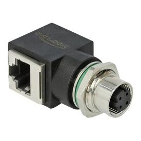DeLOCK - Network adapter - 4 pin M12 (F) straight to RJ-4 | 66312