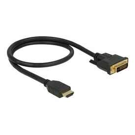Delock - Adapter cable - HDMI male to DVI-D male - 50 cm  | 85651