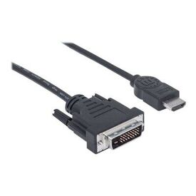 Manhattan HDMI to DVI-D 24+1 Cable, 1.8m, Male to Male,  | 372503