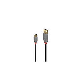 Lindy Anthra Line - USB cable - USB-C (M) to USB Type A ( | 36885