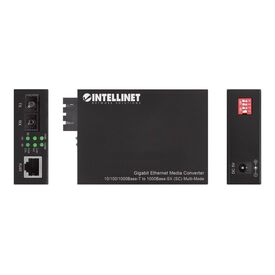 Intellinet - Fibre media converter - GigE - 10Base-T, 10 | 508544